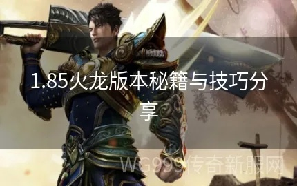 (1.85火龙)186火龙装备一览表最新版：了解最新的装备信息